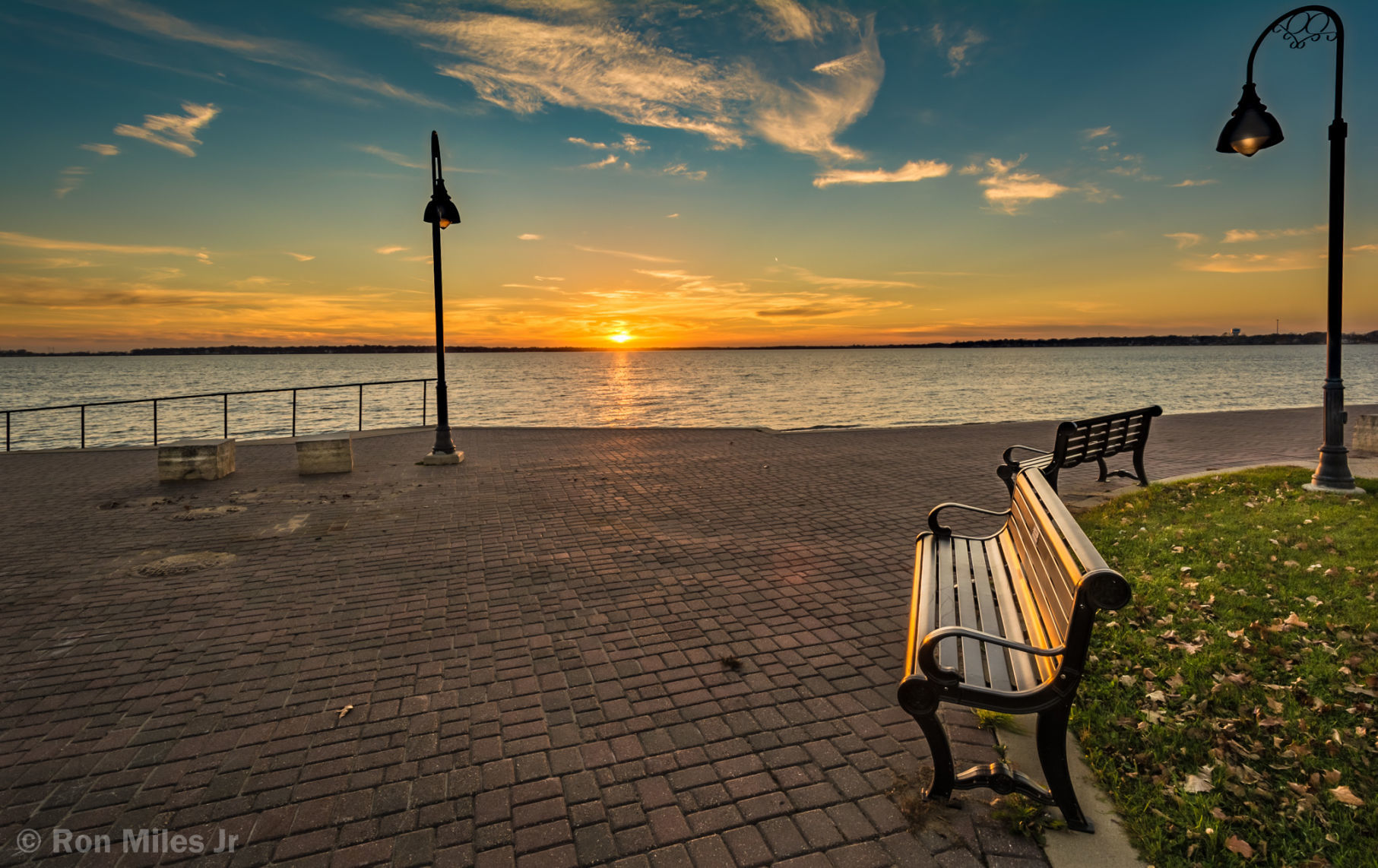 Clear Lake City Beach sunset - November 2016